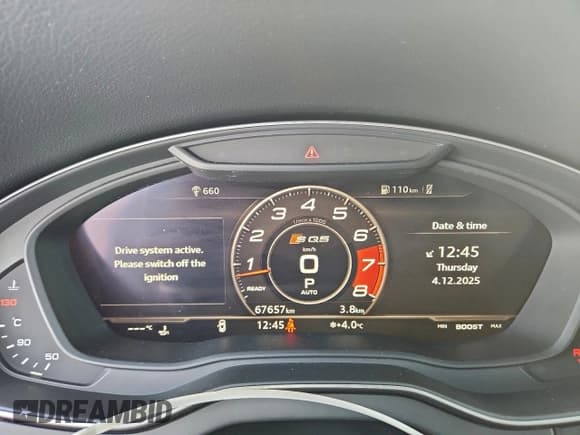 ✅ 2019 Audi SQ5 Prestige • VIN: WA1C4AFY2K2033734 • Lot: 95204045. Listed on Copart with 67,657 mi. Free auction sales archive from the USA and detailed vehicle history report at DreamBid. Image 9.