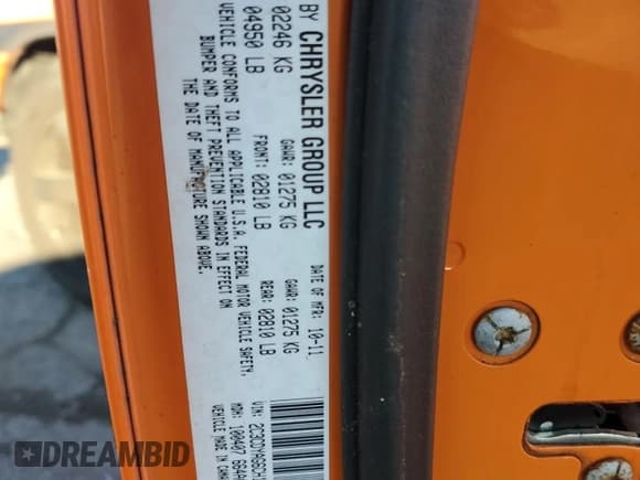 ✅ 2012 Dodge Challenger SXT Plus • VIN: 2C3CDYAG6CH125276 • Лот: 90838435. Опубликован ранее на Copart с пробегом 255 410 миль. Бесплатный доступ к архиву аукционных продаж из США и подробный отчёт об истории автомобиля на DreamBid. Изображение 13.