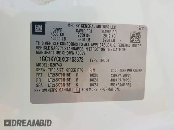 ✅ 2012 Chevrolet Silverado 2500HD LTZ • VIN: 1GC1KYC8XCF153372 • Lot: 42945384. Wystawiony na IAAI z przebiegiem 101 334 mil. Bezpłatny archiwum sprzedaży aukcyjnych z USA i szczegółowy raport historii pojazdu na DreamBid. Zdjęcie 9.
