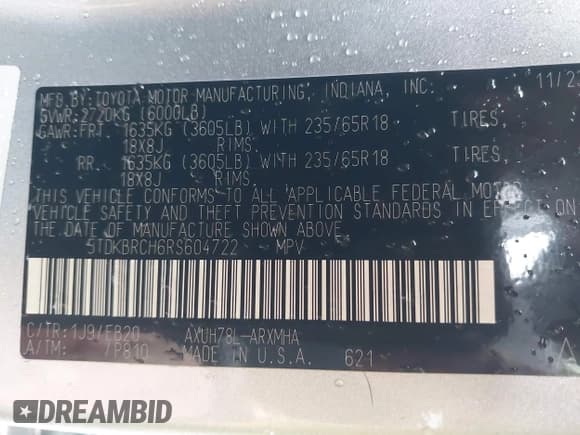 ✅ 2024 Toyota Highlander Hybrid XLE • VIN: 5TDKBRCH6RS604722 • Lot: 41959113. Wystawiony na IAAI z przebiegiem 25 765 mil. Bezpłatny archiwum sprzedaży aukcyjnych z USA i szczegółowy raport historii pojazdu na DreamBid. Zdjęcie 9.