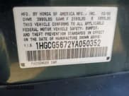 ✅ 2000 Honda Accord SE • VIN: 1HGCG5672YA050352 • Lot: 67278285. Listed on Copart with 197,925 mi. Free auction sales archive from the USA and detailed vehicle history report at DreamBid. Image 12.