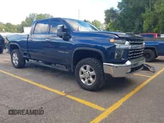 2021 Chevrolet Silverado 2500HD LTZ z VIN 1GC1YPEY5MF156798, wystawiony jako IAAI lot #43087195 z przebiegiem 45 692 mil mil oraz . Historia ofert i sprzedaży dostępna na DreamBid. Obrazek 1.