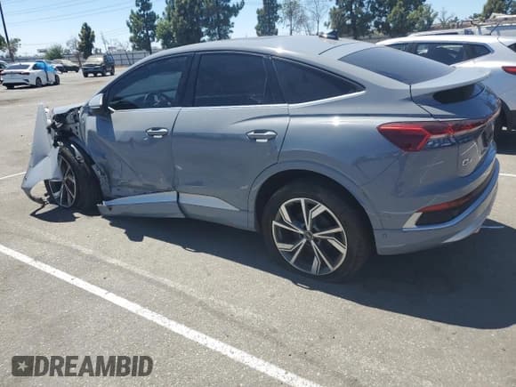 ✅ 2023 Audi Q4 e-tron Sportback Premium Plus • VIN: WA132BFZ8PP048074 • Lot: 68052364. Listed on Copart with 39,533 mi. Free auction sales archive from the USA and detailed vehicle history report at DreamBid. Image 2.