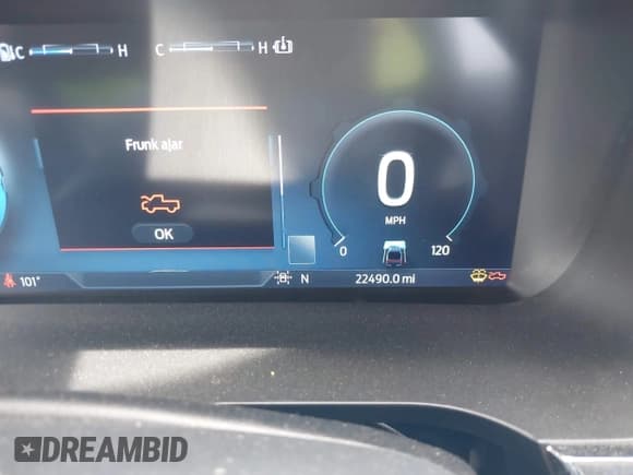 ✅ 2023 Ford F-150 Lightning Pro • VIN: 1FTVW1EL8PWG33656 • Лот: 42260659. Опубликован ранее на IAAI с пробегом 22 490 миль. Бесплатный доступ к архиву аукционных продаж из США и подробный отчёт об истории автомобиля на DreamBid. Изображение 7.