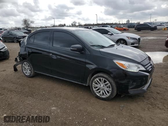 ✅ 2023 Mitsubishi Mirage SE • VIN: ML32FVFJ3PHF06556 • Lot: 85017264. Wystawiony na Copart z przebiegiem 34 585 mil. Bezpłatny archiwum sprzedaży aukcyjnych z USA i szczegółowy raport historii pojazdu na DreamBid. Zdjęcie 4.