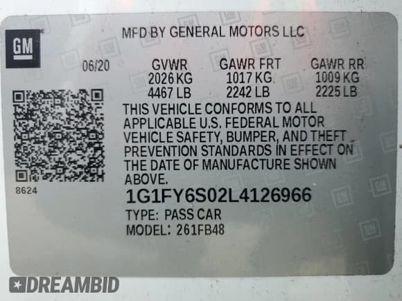 ✅ 2020 Chevrolet Bolt EV LT • VIN: 1G1FY6S02L4126966 • Лот: 69818244. Опубликован ранее на Copart с пробегом 17 353 миль. Бесплатный доступ к архиву аукционных продаж из США и подробный отчёт об истории автомобиля на DreamBid. Изображение 13.