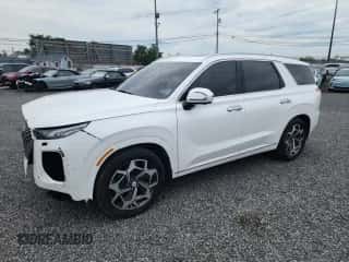 2022 Hyundai Palisade Calligraphy z VIN KM8R7DHE7NU464991, wystawiony jako Copart lot #64789393 z przebiegiem 24 366 mil mil oraz . Historia ofert i sprzedaży dostępna na DreamBid. Obrazek 1.