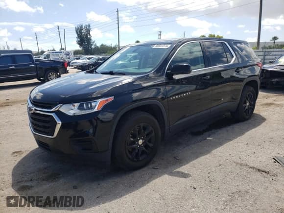 ✅ 2019 Chevrolet Traverse LS • VIN: 1GNERFKW8KJ180431 • Lot: 69841374. Wystawiony na Copart z przebiegiem 98 065 mil. Bezpłatny archiwum sprzedaży aukcyjnych z USA i szczegółowy raport historii pojazdu na DreamBid. Zdjęcie 1.