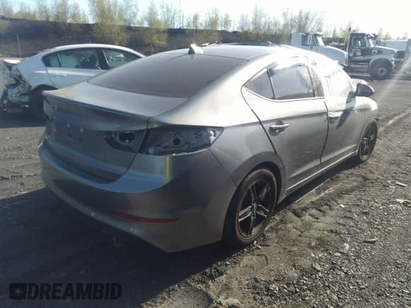 2018 Hyundai Elantra Value Edition with VIN KMHD84LFXJU595284, listed as a IAAI auction lot 39064105 with 117,053 mi miles and . Bid and sale history available at DreamBid. Image 4.