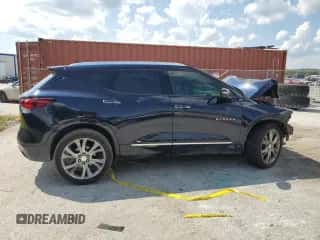 2020 Chevrolet Blazer Premier with VIN 3GNKBFRS7LS694488, listed as a Copart auction lot 72177354 with 53,357 mi miles and Non repairable. Bid and sale history available at DreamBid. Image 3.