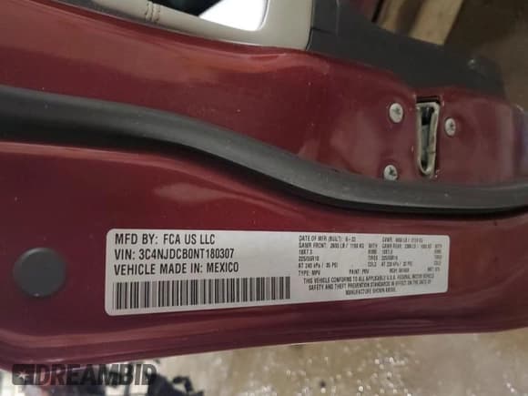 ✅ 2022 Jeep Compass Limited • VIN: 3C4NJDCB0NT180307 • Lot: 58328815. Wystawiony na Copart z przebiegiem Nie podano. Bezpłatny archiwum sprzedaży aukcyjnych z USA i szczegółowy raport historii pojazdu na DreamBid. Zdjęcie 13.