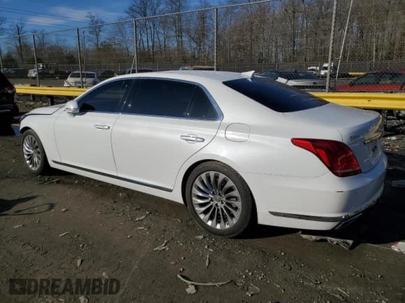 ✅ 2017 Genesis G90 Premium • VIN: KMHG34JA6HU032181 • Lot: 86780684. Wystawiony na Copart z przebiegiem 50 684 mil. Bezpłatny archiwum sprzedaży aukcyjnych z USA i szczegółowy raport historii pojazdu na DreamBid. Zdjęcie 2.