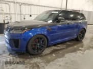 ✅ 2022 Land Rover Range Rover Sport SVR • VIN: SALWZ2RE0NA228410 • Lot: 59972725. Listed on Copart with 22,840 mi. Free auction sales archive from the USA and detailed vehicle history report at DreamBid. Image 1.
