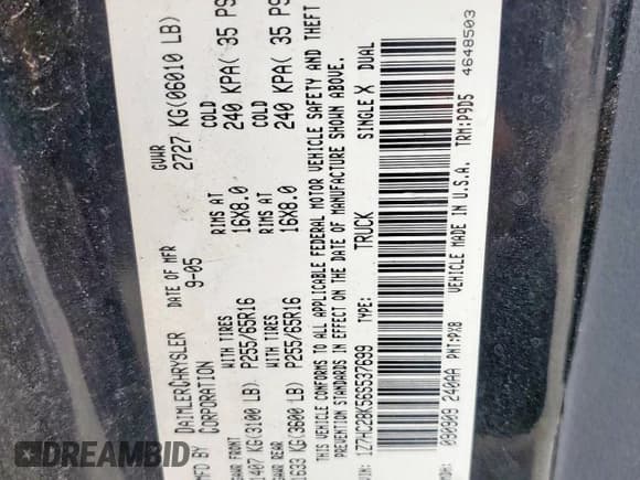 ✅ 2006 Mitsubishi Raider LS • VIN: 1Z7HC28K56S537699 • Лот: 59620255. Опубликован ранее на Copart с пробегом 194 133 миль. Бесплатный доступ к архиву аукционных продаж из США и подробный отчёт об истории автомобиля на DreamBid. Изображение 12.