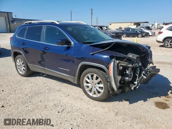 ✅ 2016 Jeep Cherokee Limited • VIN: 1C4PJLDS5GW216930 • Lot: 91574235. Listed on Copart with 108,562 mi. Free auction sales archive from the USA and detailed vehicle history report at DreamBid. Image 4.