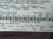 ✅ 2011 Ford Taurus SEL • VIN: 1FAHP2EW4BG115630 • Lot: 41276945. Wystawiony na IAAI z przebiegiem 166 867 mil. Bezpłatny archiwum sprzedaży aukcyjnych z USA i szczegółowy raport historii pojazdu na DreamBid. Zdjęcie 9.