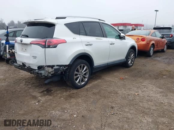 ✅ 2017 Toyota RAV4 Limited • VIN: 2T3DFREV8HW645978 • Lot: 41044888. Listed on IAAI with 74,158 mi. Free auction sales archive from the USA and detailed vehicle history report at DreamBid. Image 4.