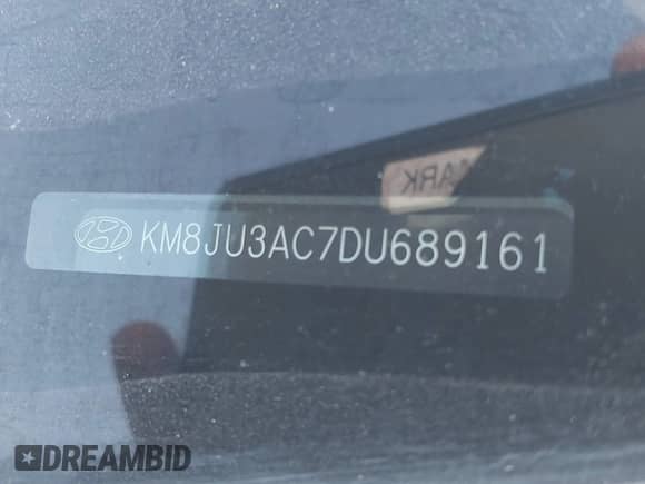 2013 Hyundai Tucson GLS z VIN KM8JU3AC7DU689161, wystawiony jako IAAI lot #40488245 z przebiegiem 109 544 mil mil oraz . Historia ofert i sprzedaży dostępna na DreamBid. Obrazek 9.