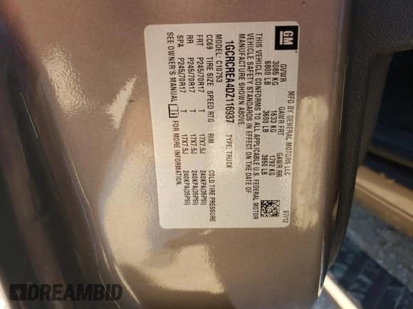 ✅ 2013 Chevrolet Silverado 1500 LS • VIN: 1GCRCREA4DZ116937 • Lot: 51246434. Listed on Copart with 305,915 mi. Free auction sales archive from the USA and detailed vehicle history report at DreamBid. Image 12.