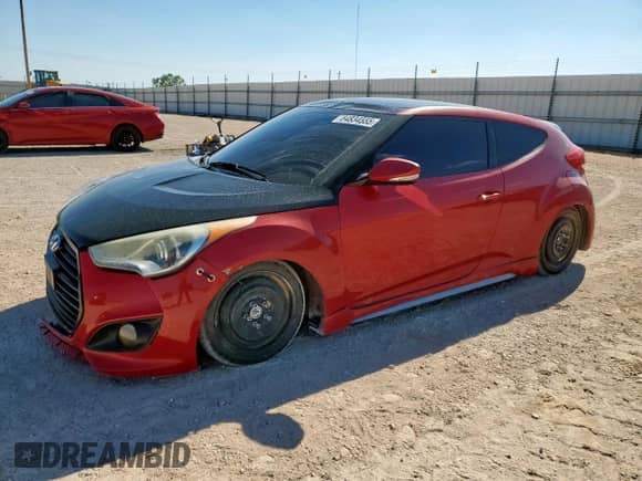 2016 Hyundai Veloster Turbo z VIN KMHTC6AE9GU292537, wystawiony jako Copart lot #84834555 z przebiegiem 81 405 mil mil oraz Szkoda całkowita • Salvage title. Historia ofert i sprzedaży dostępna na DreamBid. Obrazek 1.