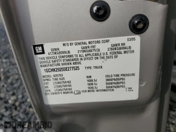 ✅ 2005 Chevrolet Silverado 2500HD LT • VIN: 1GCHK29255E277525 • Lot: 81820165. Listed on Copart with 116,723 mi. Free auction sales archive from the USA and detailed vehicle history report at DreamBid. Image 12.