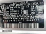 ✅ 2020 Kia Sorento S • VIN: 5XYPG4A51LG666990 • Лот: 58693115. Опубликован ранее на Copart с пробегом 82 770 миль. Бесплатный доступ к архиву аукционных продаж из США и подробный отчёт об истории автомобиля на DreamBid. Изображение 14.