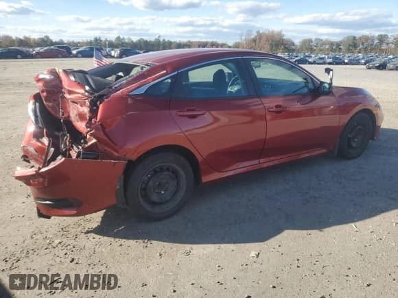 ✅ 2021 Honda Civic LX • VIN: 2HGFC2F66MH540724 • Лот: 87196245. Опубликован ранее на Copart с пробегом 46 853 миль. Бесплатный доступ к архиву аукционных продаж из США и подробный отчёт об истории автомобиля на DreamBid. Изображение 3.