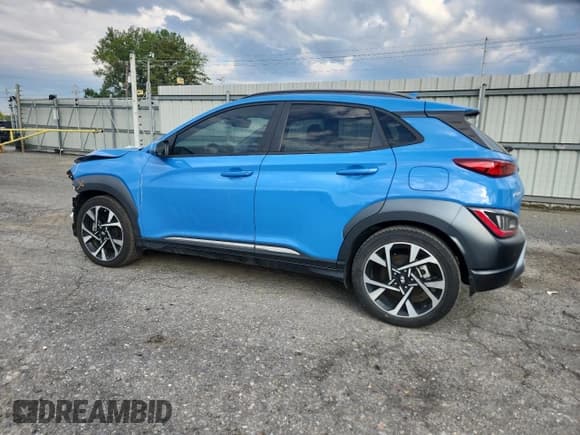 ✅ 2022 Hyundai Kona Limited • VIN: KM8K53A3XNU862142 • Лот: 70933305. Опубликован ранее на Copart с пробегом 59 296 миль. Бесплатный доступ к архиву аукционных продаж из США и подробный отчёт об истории автомобиля на DreamBid. Изображение 2.