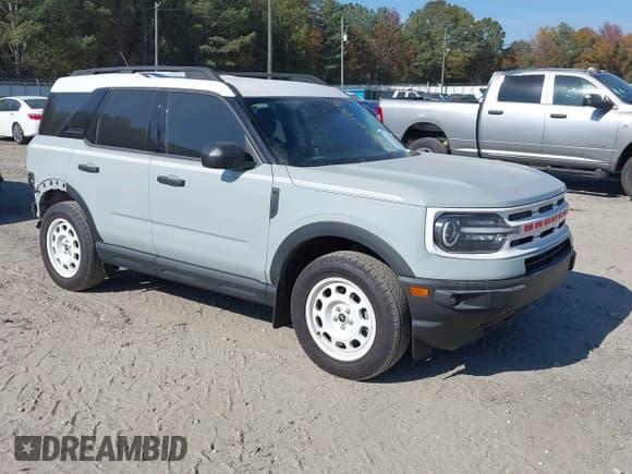 ✅ 2023 Ford Bronco Sport Heritage • VIN: 3FMCR9G61PRD08589 • Лот: 40706185. Опубликован ранее на IAAI с пробегом 150 000 миль. Бесплатный доступ к архиву аукционных продаж из США и подробный отчёт об истории автомобиля на DreamBid. Изображение 1.