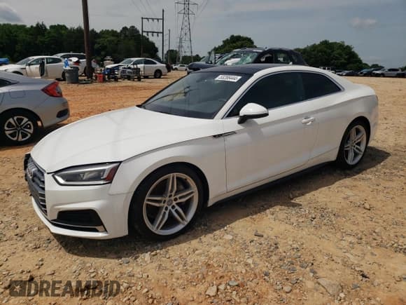 ✅ 2019 Audi A5 Premium • VIN: WAUSNAF57KA016399 • Lot: 53288444. Listed on Copart with 26,224 mi. Free auction sales archive from the USA and detailed vehicle history report at DreamBid. Image 1.