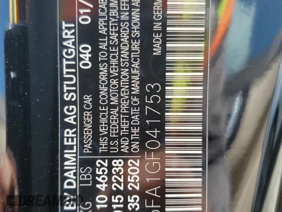 ✅ 2016 Mercedes-Benz SL 400 • VIN: WDDJK6FA1GF041753 • Lot: 48073944. Listed on Copart with 39,805 mi. Free auction sales archive from the USA and detailed vehicle history report at DreamBid. Image 12.