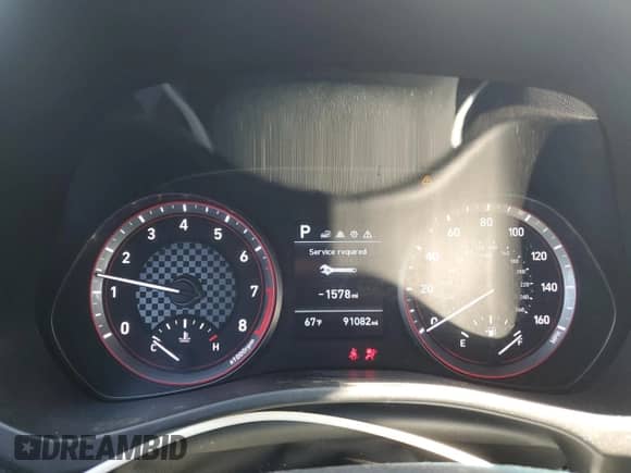 2020 Hyundai Veloster 2.0 z VIN KMHTG6AF1LU022841, wystawiony jako Copart lot #82034124 z przebiegiem 91 082 mil mil oraz Szkoda całkowita • Salvage title. Historia ofert i sprzedaży dostępna na DreamBid. Obrazek 9.