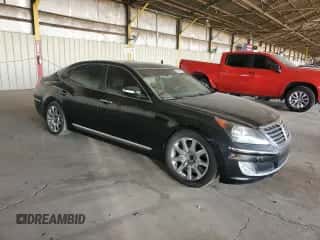 2012 Hyundai Equus Signature z VIN KMHGH4JH2CU045727, wystawiony jako Copart lot #60744895 z przebiegiem 118 223 mil mil oraz Czysty tytuł • Clean title. Historia ofert i sprzedaży dostępna na DreamBid. Obrazek 4.