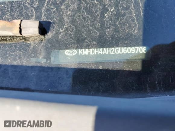 2016 Hyundai Elantra Sport with VIN KMHDH4AH2GU609708, listed as a Copart auction lot 86823675 with 123,313 mi miles and Clean title. Bid and sale history available at DreamBid. Image 12.