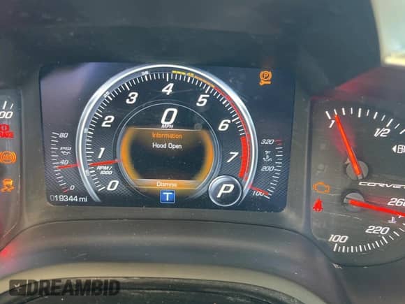 2014 Chevrolet Corvette Z51 3LT с VIN 1G1YM2D73E5105712, выставлен на аукционе Copart как лот 67979104 с пробегом 19 344 миль миль и Списание • Salvage title. История ставок и продаж доступна на DreamBid. Изображение 8.