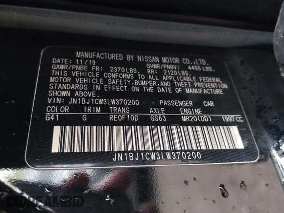 ✅ 2020 Nissan Rogue SV • VIN: JN1BJ1CW3LW370200 • Лот: 43381065. Опубликован ранее на IAAI с пробегом 105 574 миль. Бесплатный доступ к архиву аукционных продаж из США и подробный отчёт об истории автомобиля на DreamBid. Изображение 9.