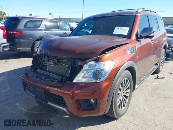 ✅ 2018 Nissan Armada Platinum • VIN: JN8AY2NEXJ9734983 • Lot: 43577012. Listed on IAAI with 78,114 mi. Free auction sales archive from the USA and detailed vehicle history report at DreamBid. Image 6.