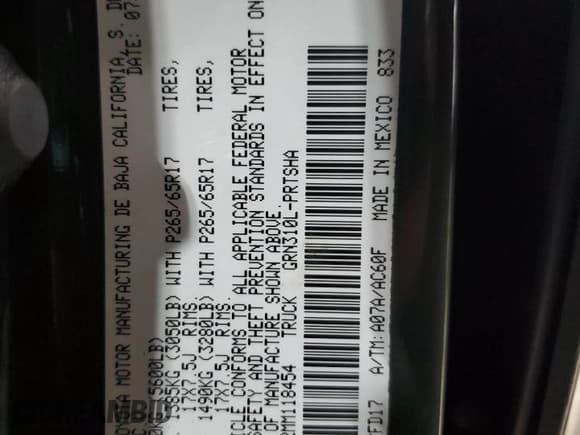 ✅ 2021 Toyota Tacoma TRD Sport • VIN: 3TMDZ5BN2MM118454 • Lot: 81945555. Listed on Copart with 47,127 mi. Free auction sales archive from the USA and detailed vehicle history report at DreamBid. Image 13.