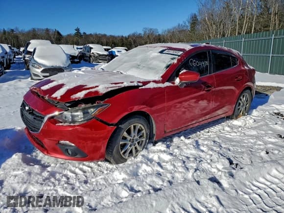 ✅ 2015 Mazda 3 i Grand Touring • VIN: JM1BM1M71F1235682 • Лот: 94079585. Опубликован ранее на Copart с пробегом 152 471 миль. Бесплатный доступ к архиву аукционных продаж из США и подробный отчёт об истории автомобиля на DreamBid. Изображение 1.