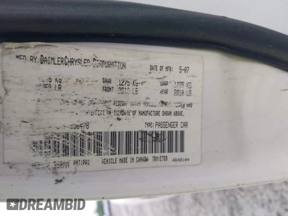 ✅ 2007 Dodge Charger • VIN: 2B3KA43G57H836478 • Лот: 42472280. Опубликован ранее на IAAI с пробегом 307 372 миль. Бесплатный доступ к архиву аукционных продаж из США и подробный отчёт об истории автомобиля на DreamBid. Изображение 9.