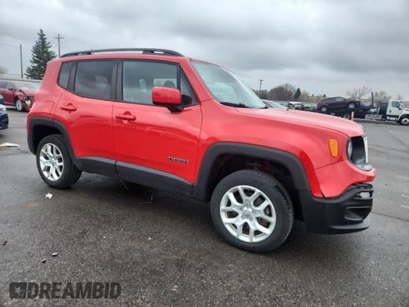 ✅ 2017 Jeep Renegade Latitude • VIN: ZACCJBBB7HPG41477 • Lot: 93121295. Wystawiony na Copart z przebiegiem 76 473 mil. Bezpłatny archiwum sprzedaży aukcyjnych z USA i szczegółowy raport historii pojazdu na DreamBid. Zdjęcie 4.