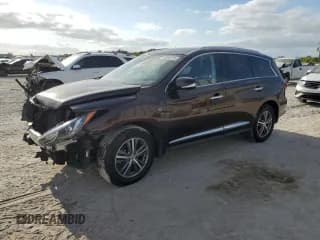 ✅ 2019 Infiniti QX60 Pure • VIN: 5N1DL0MN5KC565811 • Lot: 54730725. Listed on Copart with 87,001 mi. Free auction sales archive from the USA and detailed vehicle history report at DreamBid. Image 1.