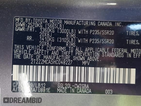 ✅ 2017 Lexus RX 350 • VIN: 2T2ZZMCA5HC048227 • Lot: 42120133. Wystawiony na IAAI z przebiegiem 67 521 mil. Bezpłatny archiwum sprzedaży aukcyjnych z USA i szczegółowy raport historii pojazdu na DreamBid. Zdjęcie 9.