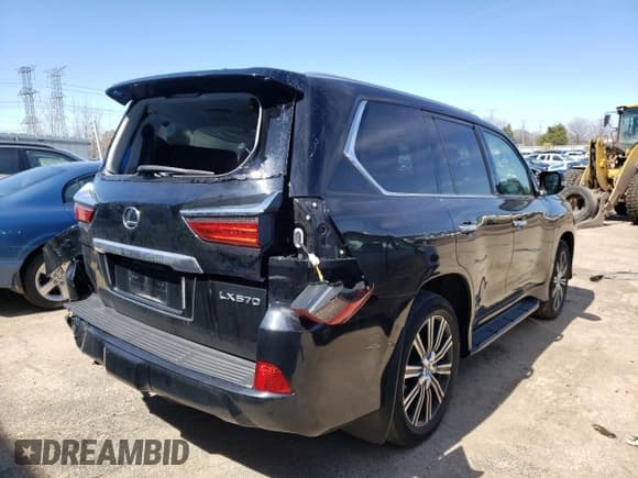 ✅ 2019 Lexus LX 570 • VIN: JTJHY7AX9K4287704 • Lot: 47335283. Listed on Copart with 58,890 mi. Free auction sales archive from the USA and detailed vehicle history report at DreamBid. Image 3.