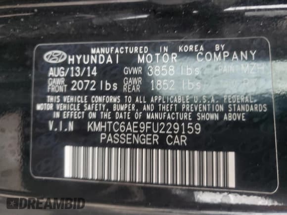 ✅ 2015 Hyundai Veloster Turbo • VIN: KMHTC6AE9FU229159 • Lot: 42687675. Wystawiony na Copart z przebiegiem 98 980 mil. Bezpłatny archiwum sprzedaży aukcyjnych z USA i szczegółowy raport historii pojazdu na DreamBid. Zdjęcie 12.