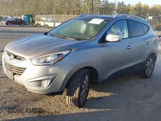 2015 Hyundai Tucson SE with VIN KM8JUCAG7FU026937, listed as a IAAI auction lot 43464831 with 117,958 mi miles and . Bid and sale history available at DreamBid. Image 2.