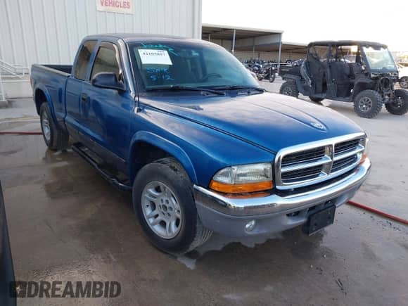 2003 Dodge Dakota SLT with VIN 1D7HL42N93S196397, listed as a IAAI auction lot 42105857 with 159,690 mi miles and . Bid and sale history available at DreamBid. Image 1.