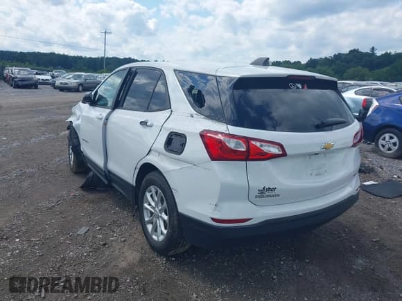 ✅ 2020 Chevrolet Equinox LS • VIN: 2GNAXSEV7L6150741 • Lot: 42769113. Listed on IAAI with 38,270 mi. Free auction sales archive from the USA and detailed vehicle history report at DreamBid. Image 3.