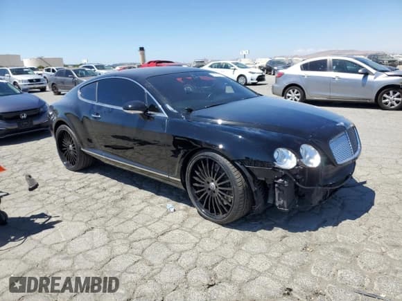 ✅ 2008 Bentley Continental GT • VIN: SCBCR73W58C055374 • Lot: 66740645. Listed on Copart with 63,792 mi. Free auction sales archive from the USA and detailed vehicle history report at DreamBid. Image 4.