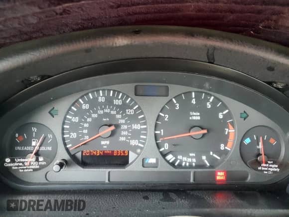 1998 BMW 3 Series M3s with VIN WBSCD932XWEE08788, listed as a Copart auction lot 59890125 with 207,434 mi miles and Salvage title. Bid and sale history available at DreamBid. Image 9.